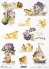 Wielkanoc, tematy wielkanocne, dekoracje wielkanocne, wiosna, wazon, bukiet, fiołki, kurczak, pisklak, R826, Easter, easter themes, easter decorations, spring, vase, bouquet, violets, chick, chickadee, Ostern, Osterthemen, Osterdekoration, Frühling, Vase,
